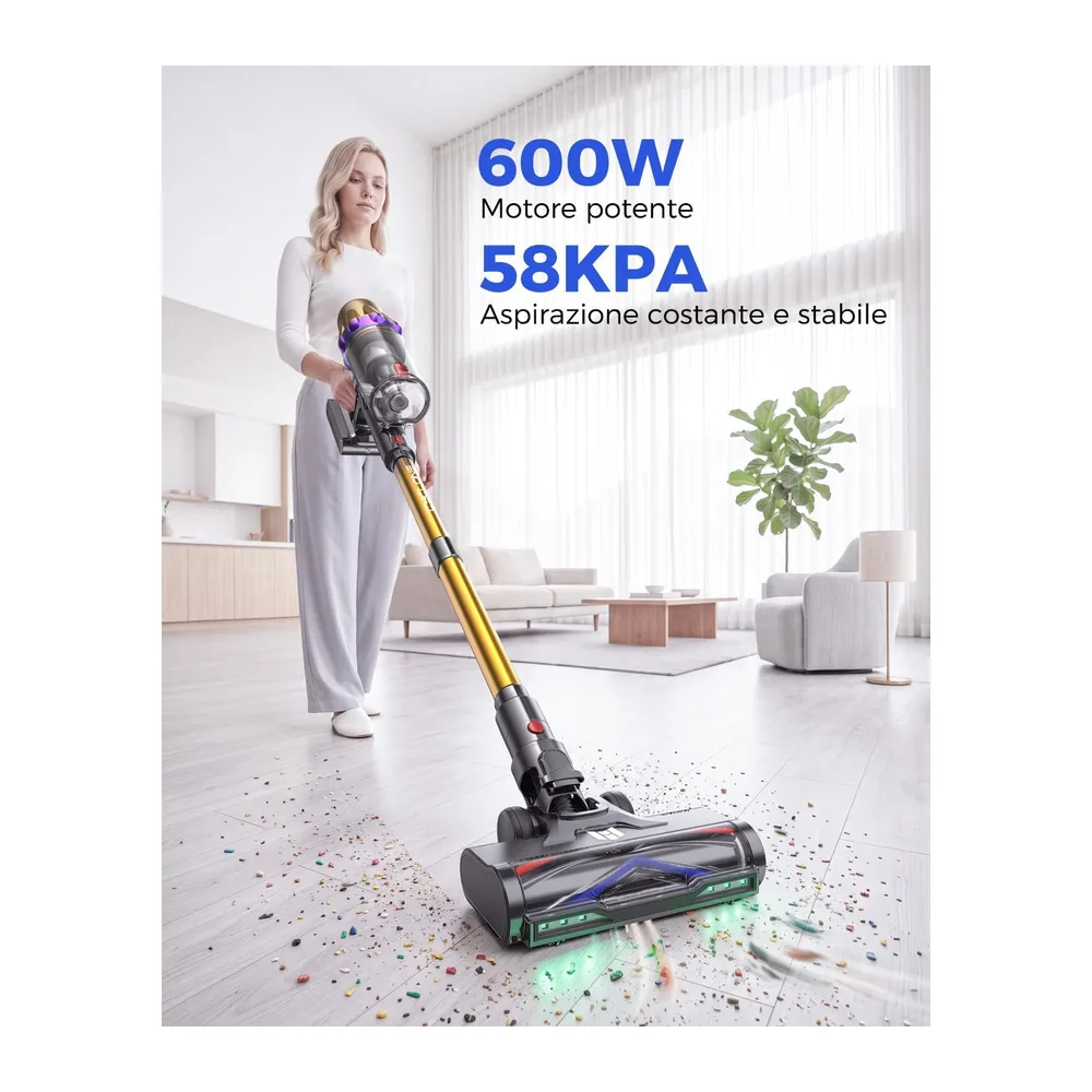 aonus Aspirapolvere Senza Fili 60000Pa/650W/80Min — 2