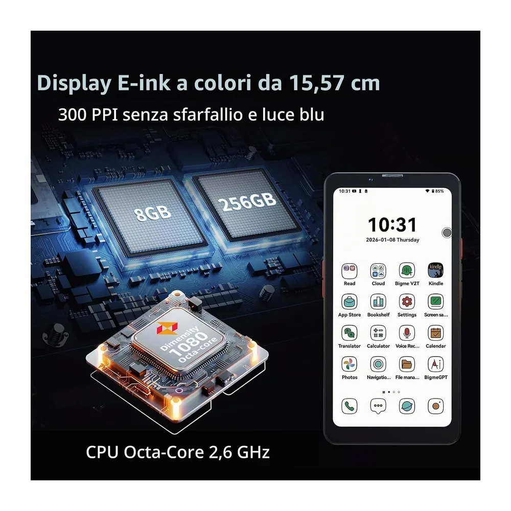 Bigme HiBreak Pro Color 6,13" ePaper E-Ink Smartphone con Sblocco delle impronte digitali — 2