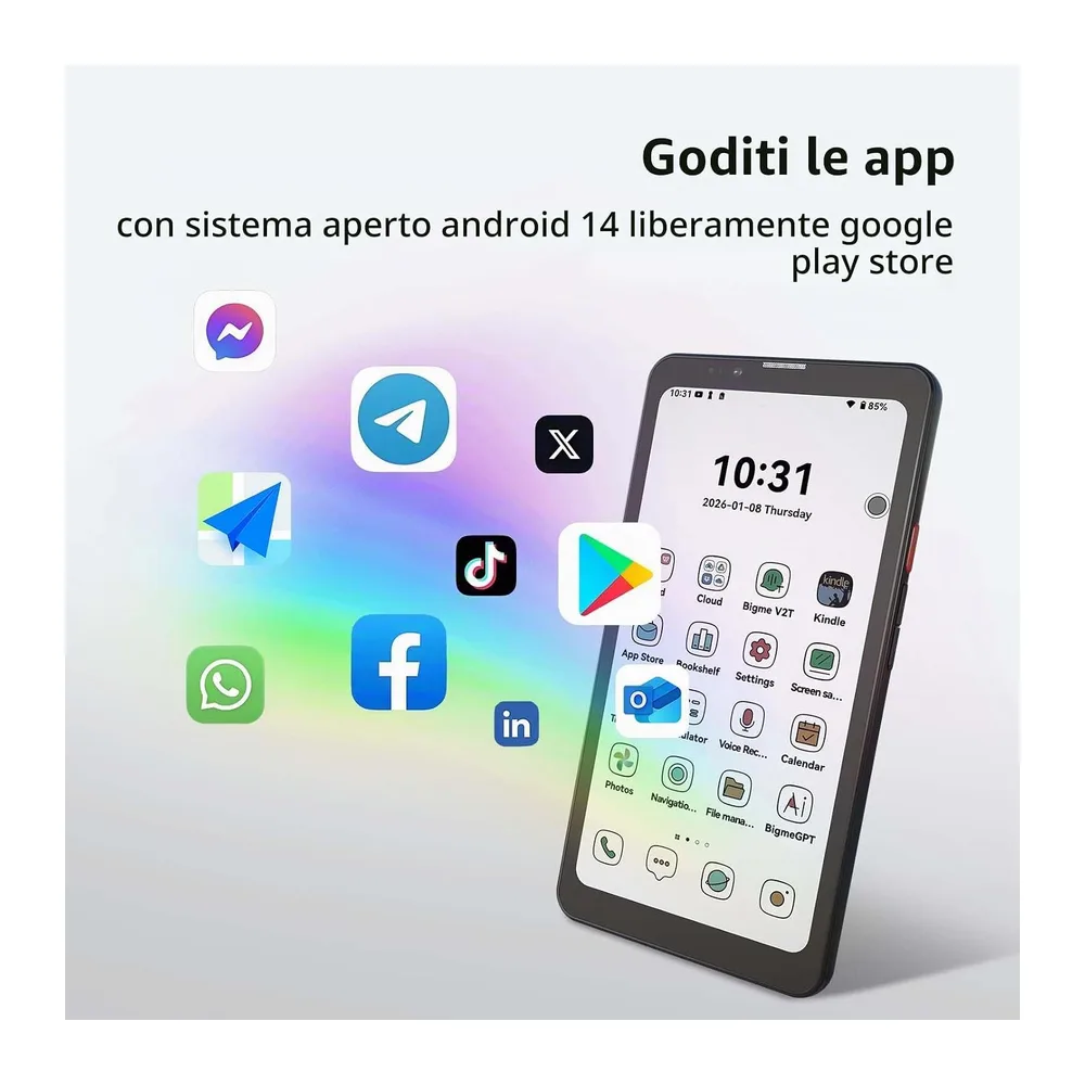 Bigme HiBreak Pro Color 6,13" ePaper E-Ink Smartphone con Sblocco delle impronte digitali — 3