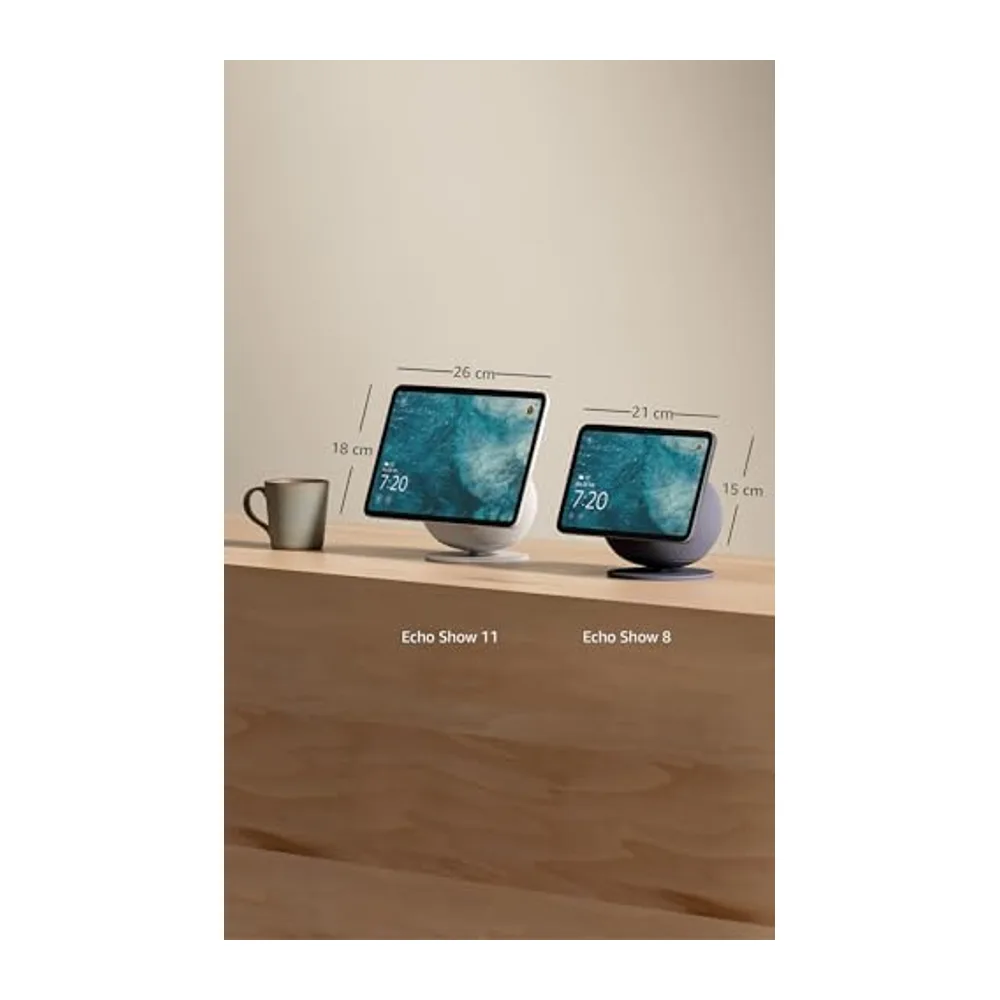Amazon Echo Show 11 (ultimo modello), Bianco ghiaccio + Ring Videocitofono a batteria (ultimo modello) | Vedi — 6