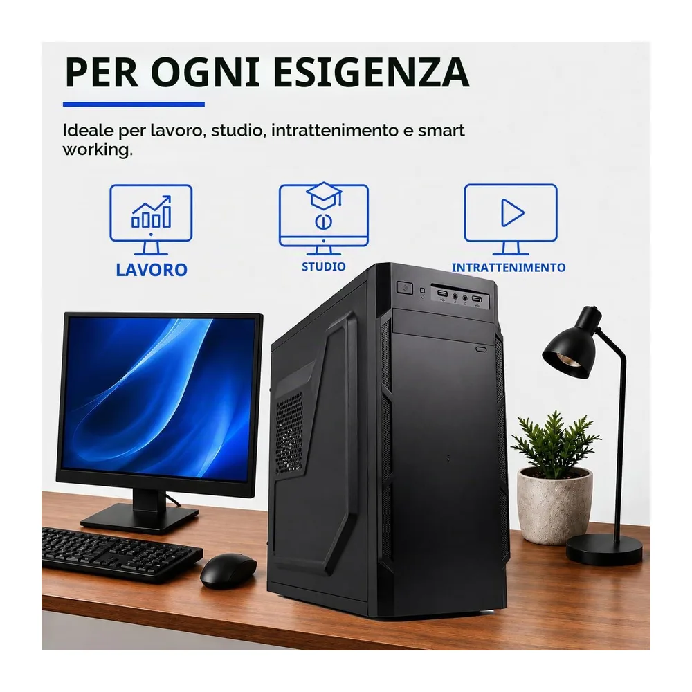 Desktop-PC • Intel Core i7-8700 • 16 GB RAM DDR4 • 512GB SSD nvme • Windows 11 Pro • WiFi • Office 365 • — 5