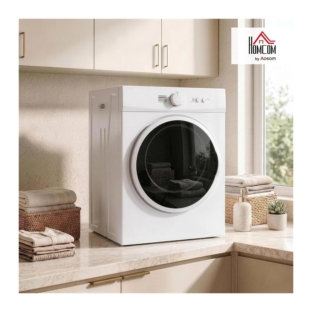 HOMCOM Mini Asciugatrice Portatile 3kg 1020W Fino 65℃ — 2