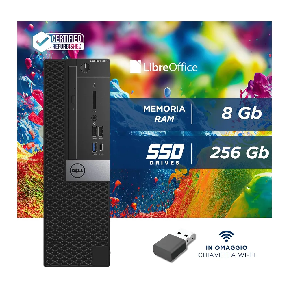 Dell OptiPlex 7050 SFF Desktop PC | Intel i7‑7700 | 8GB RAM | SSD 256GB | HDMI & DisplayPort | Windows 11 Pro — 2