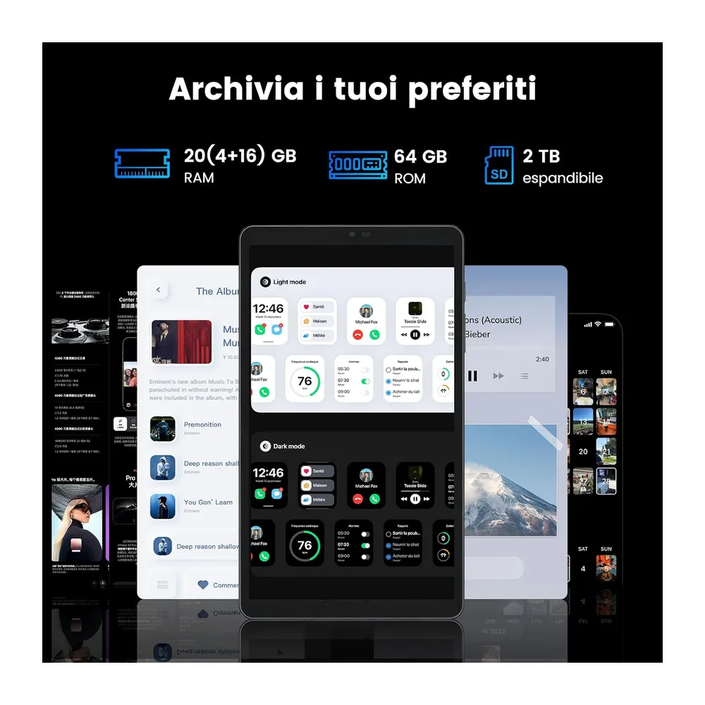 Azeyou F8 Mini Tablet 8,7 pollici Android Tablet 20GB 64GB GPS GMS Widevine L1 — 2