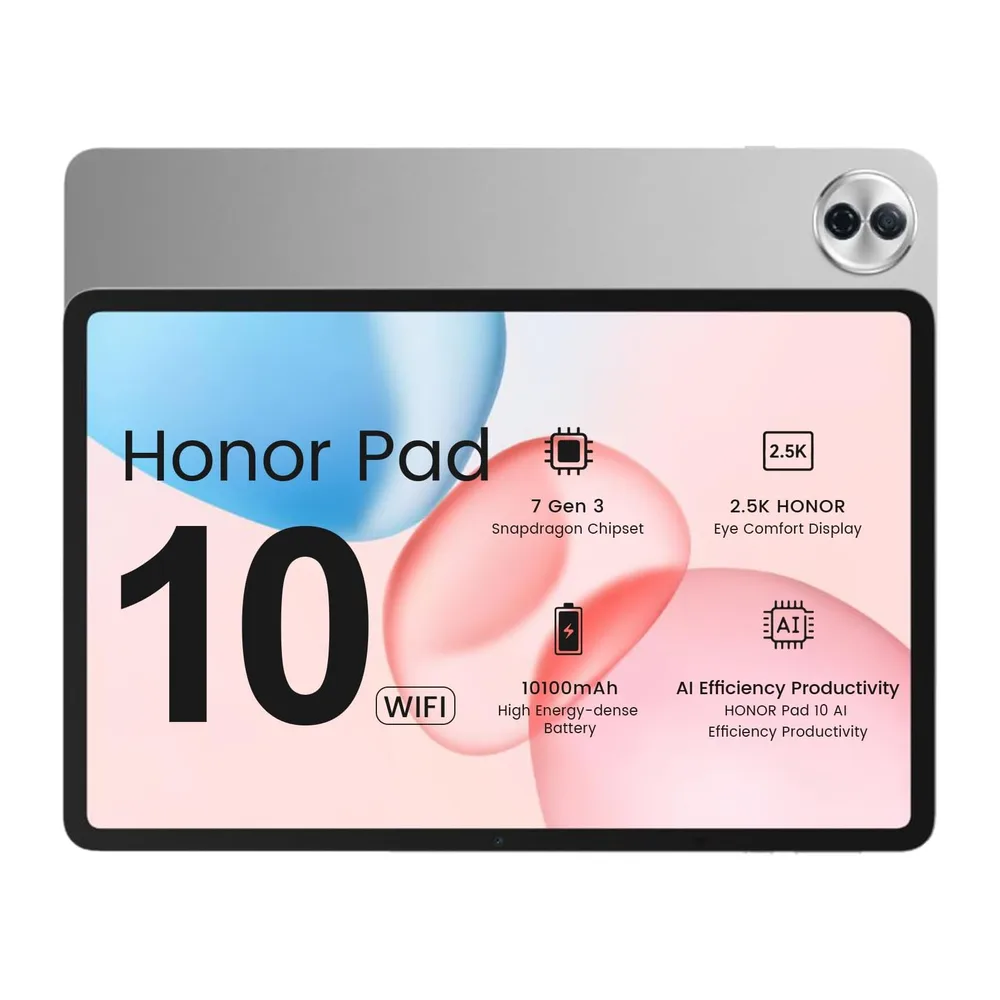 HONOR Pad 10 Tablet, 8+256GB, Wi-Fi. Caricabatterie non incluso. (Grigio)
