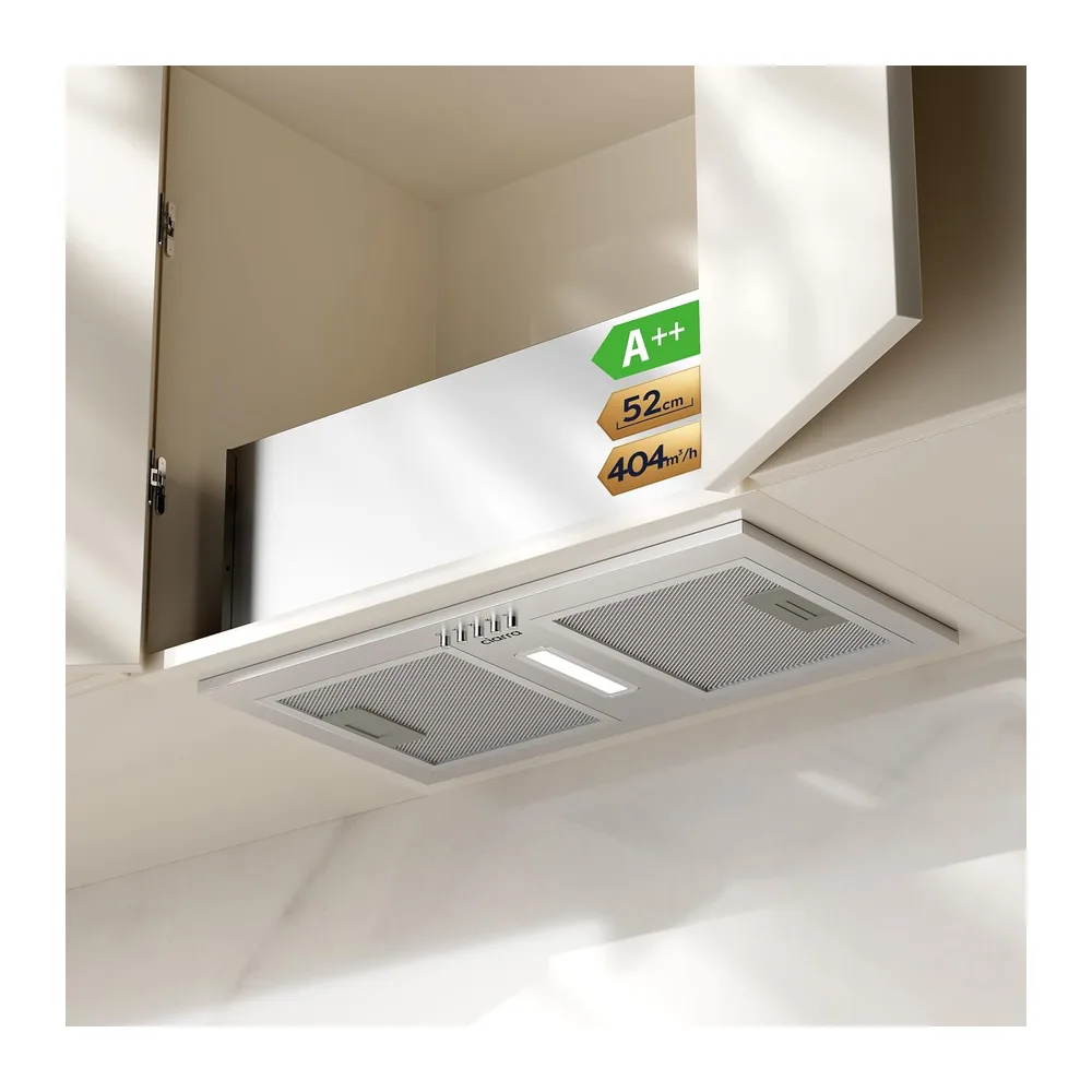 CIARRA Cappa Aspirante Incasso 52cm,A++,404 m³/h,CBCS5937A [Classe di efficienza energetica A++] — 3