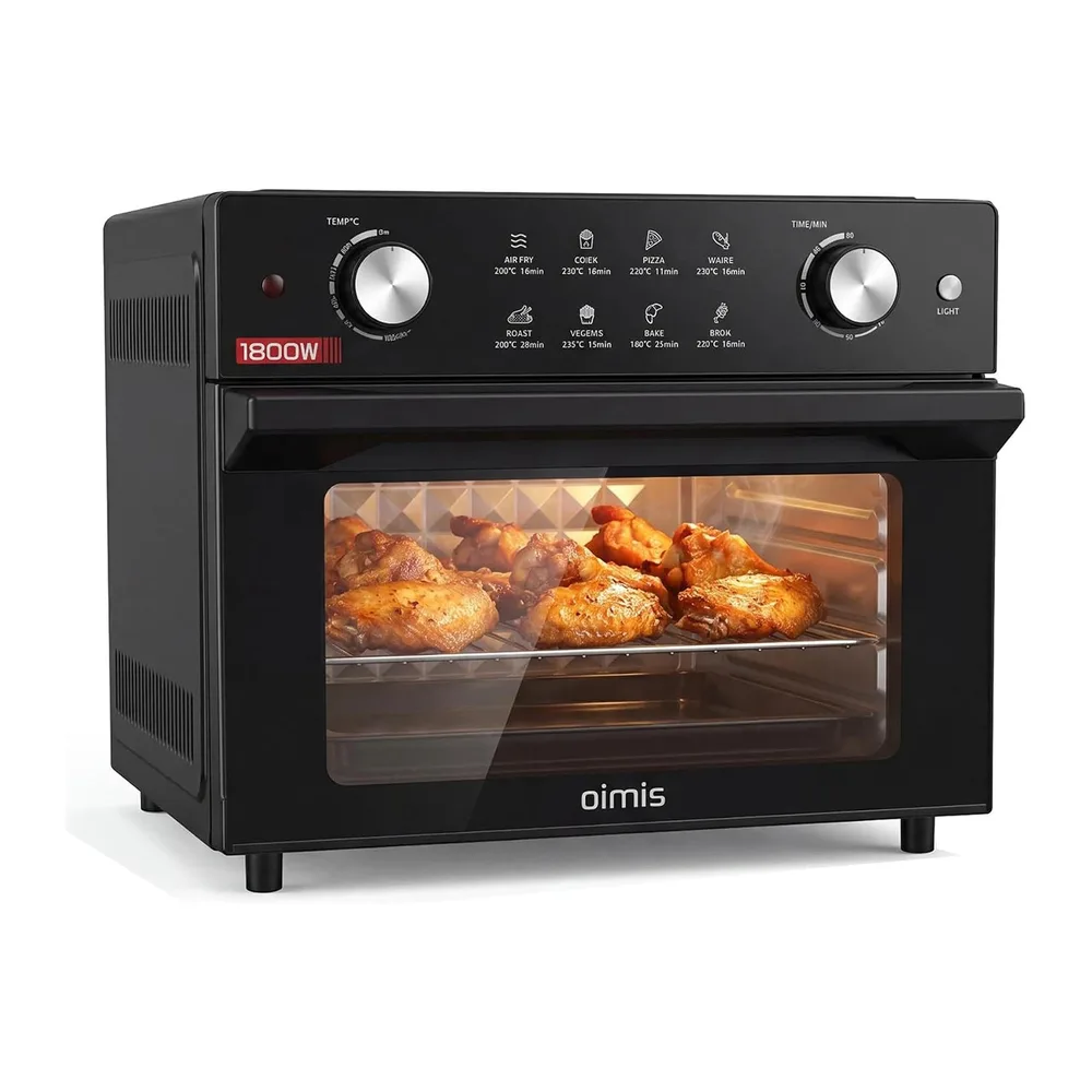 Friggitrice Ad Aria Capacità 30-230℃, 1800W, 8-in-1 Airfryer, Ricettario