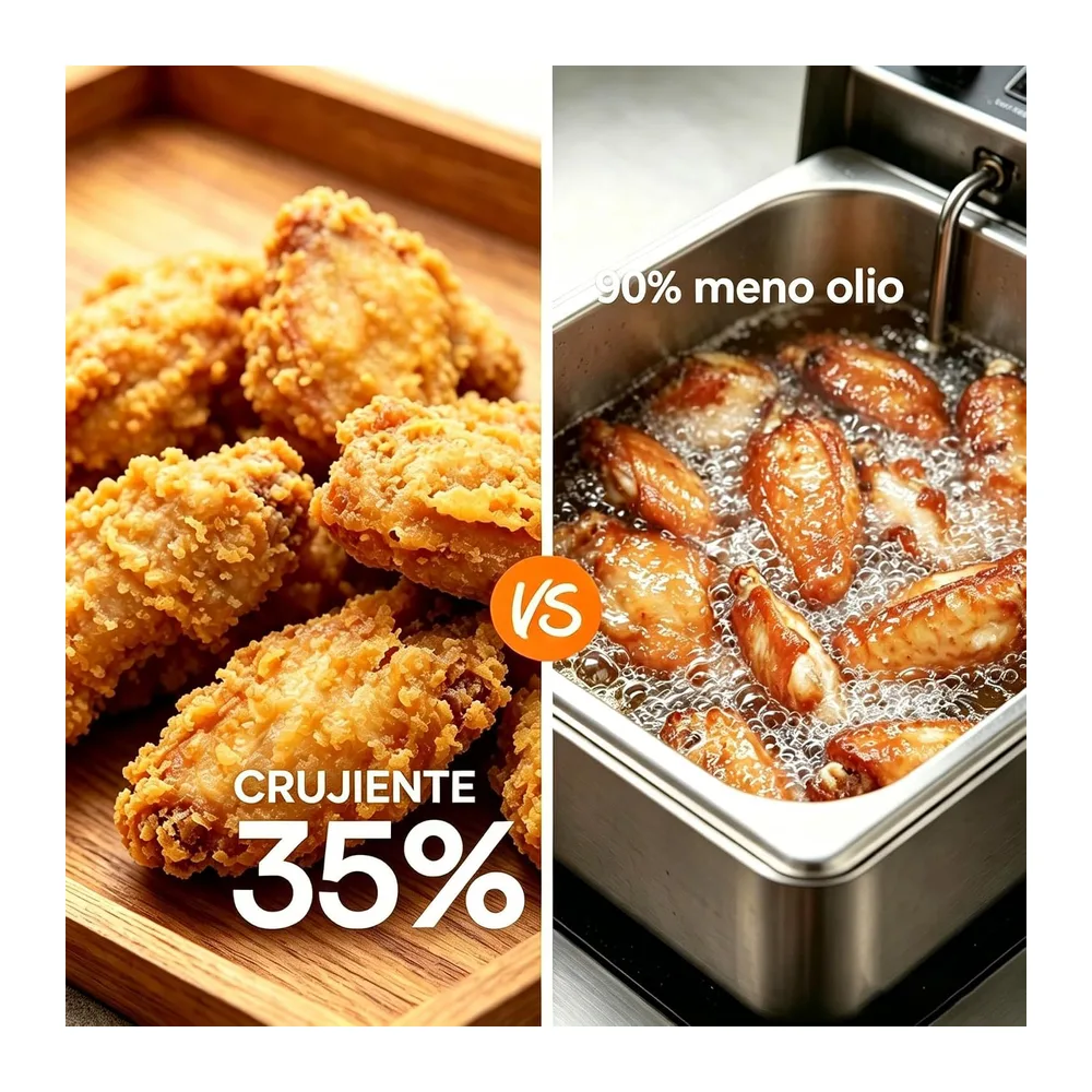 Friggitrice Ad Aria Capacità 30-230℃, 1800W, 8-in-1 Airfryer, Ricettario — 4