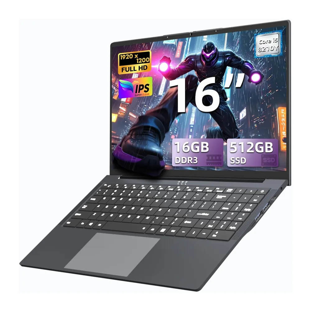 PC Portatile 16 Pollici con Core i5-8210Y CPU
