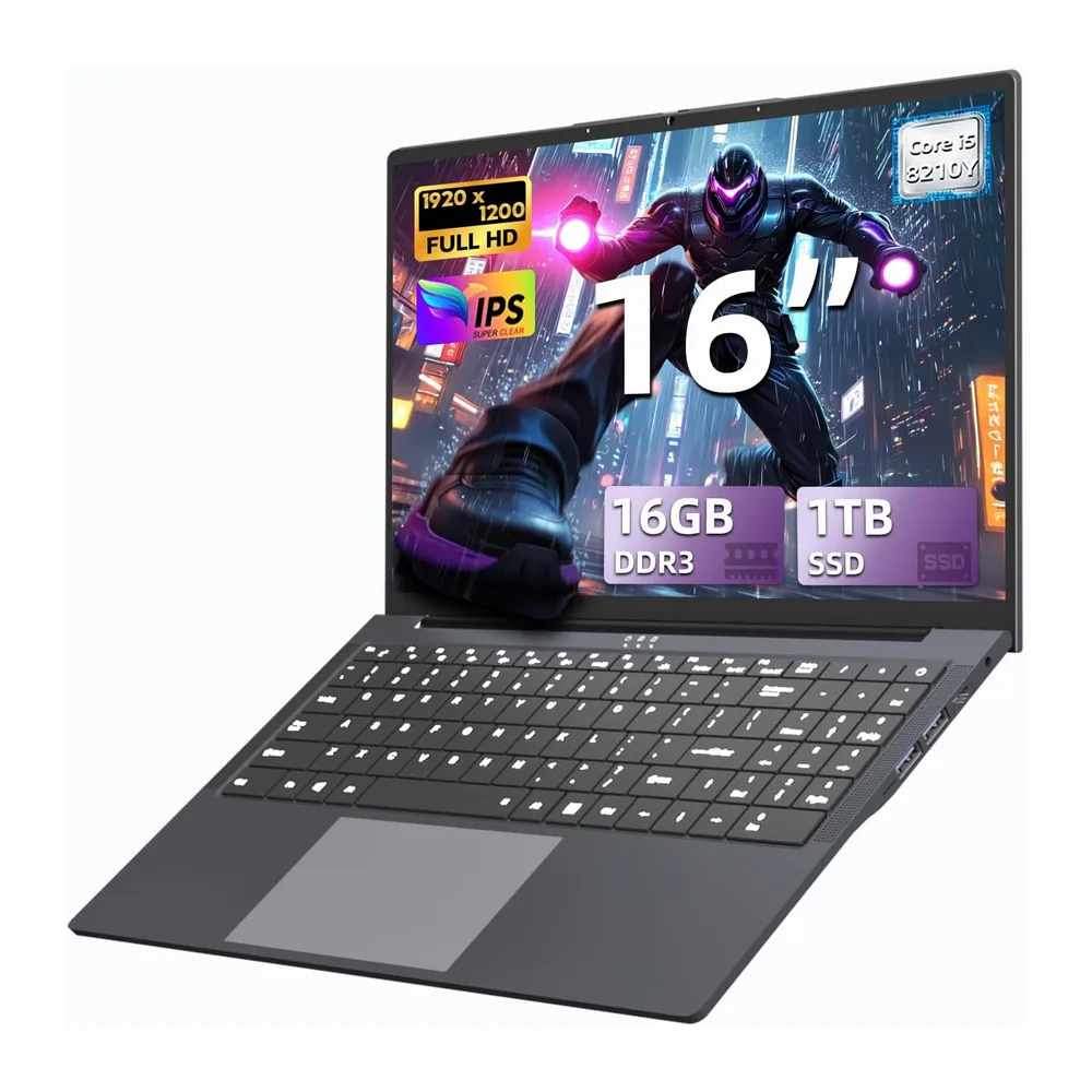 PC Portatile 16 Pollici con Core i5-8210Y CPU