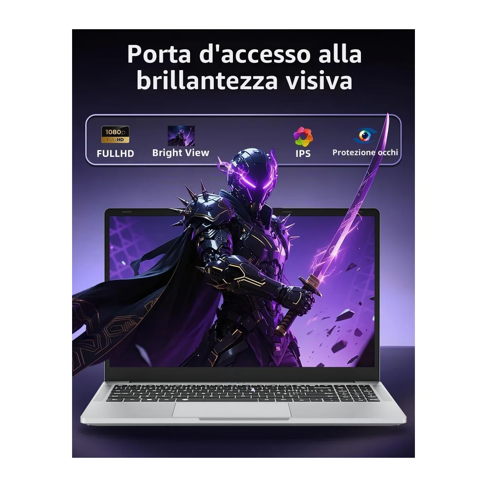 PC Portatile 15,6 Pollici Con Ryzen 5 7430U (4.3GHz) Processore — 5