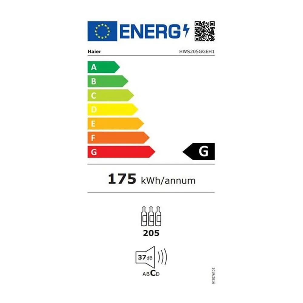 Haier HWS205GGEH1 - Cantinetta Vino 205 Bottiglie, Classe G - Ripiani in Legno, Temperatura 5-20 °C, Wifi, — 4