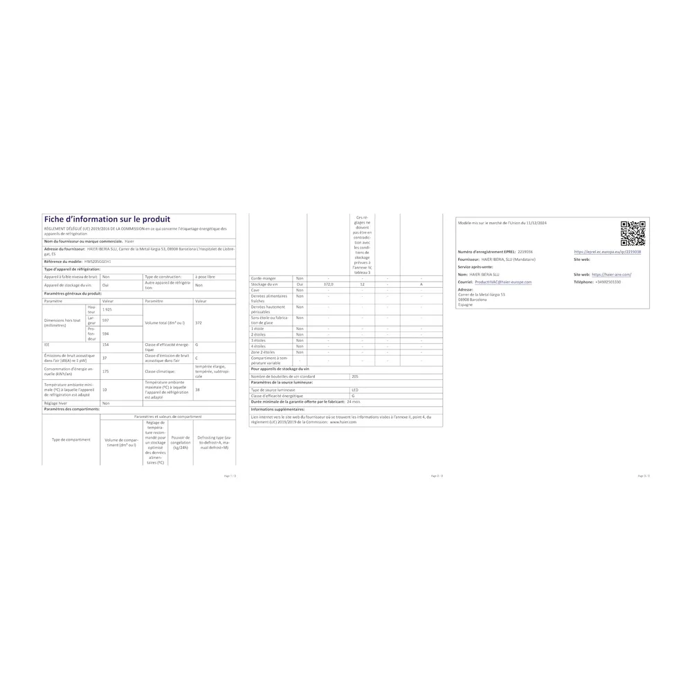 Haier HWS205GGEH1 - Cantinetta Vino 205 Bottiglie, Classe G - Ripiani in Legno, Temperatura 5-20 °C, Wifi, — 5