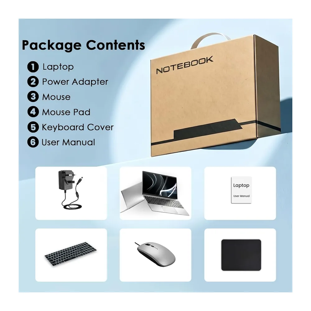 Kayoote 15.6" Computer Portatile Win 11 Pro — 2