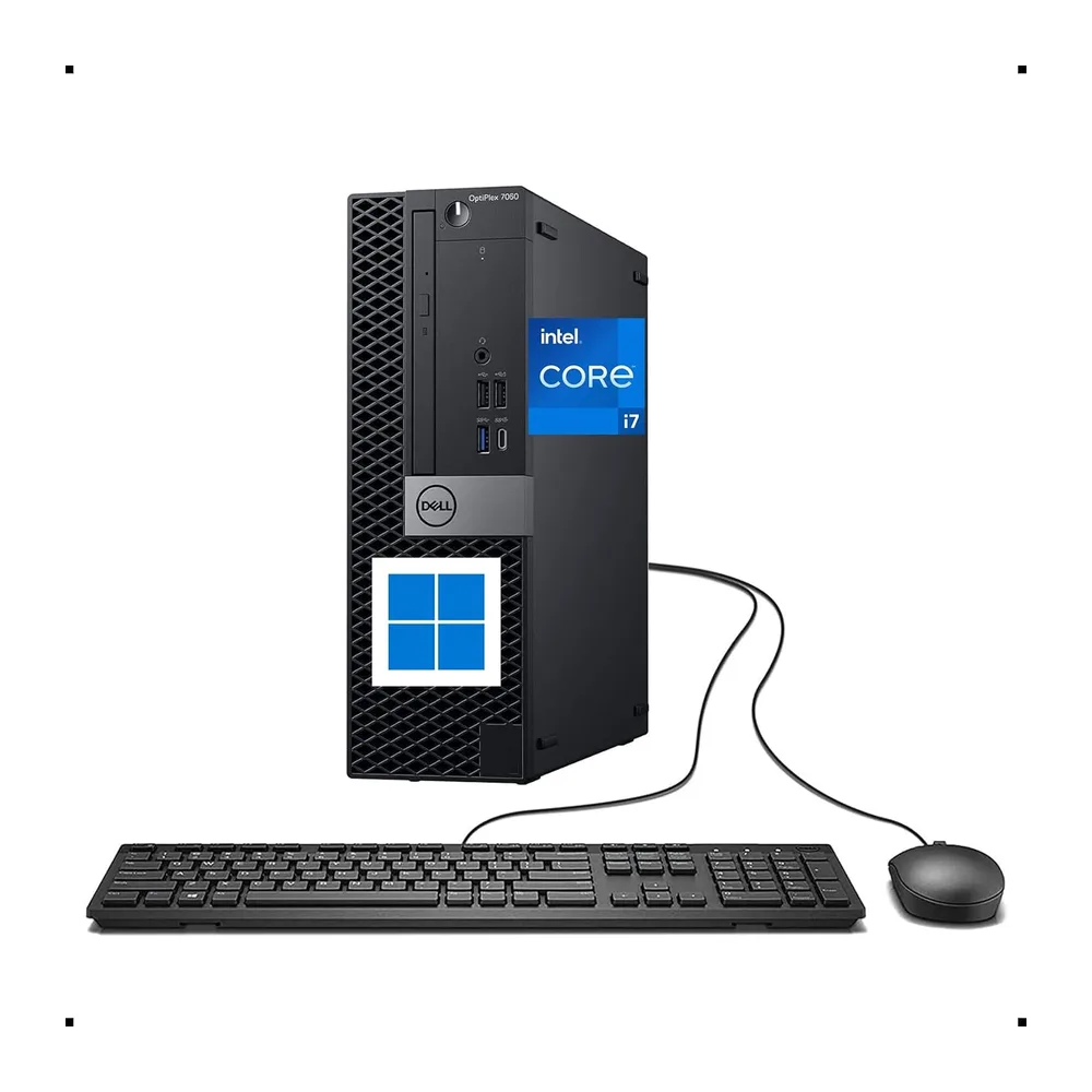 Dell Optiplex 7060 SFF Desktop Computer PC i7-8700 16gb ram(Renewed)
