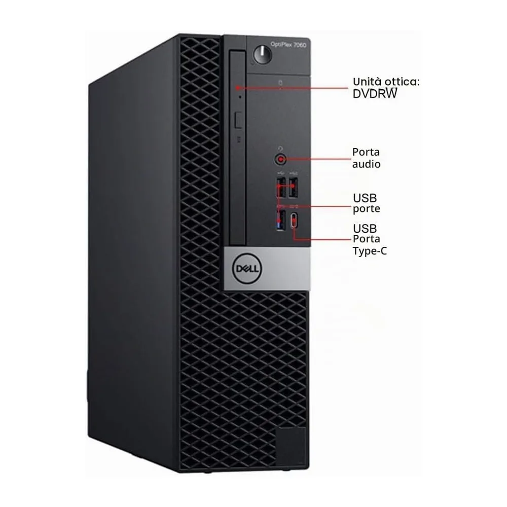 Dell Optiplex 7060 SFF Desktop Computer PC i7-8700 16gb ram(Renewed) — 2