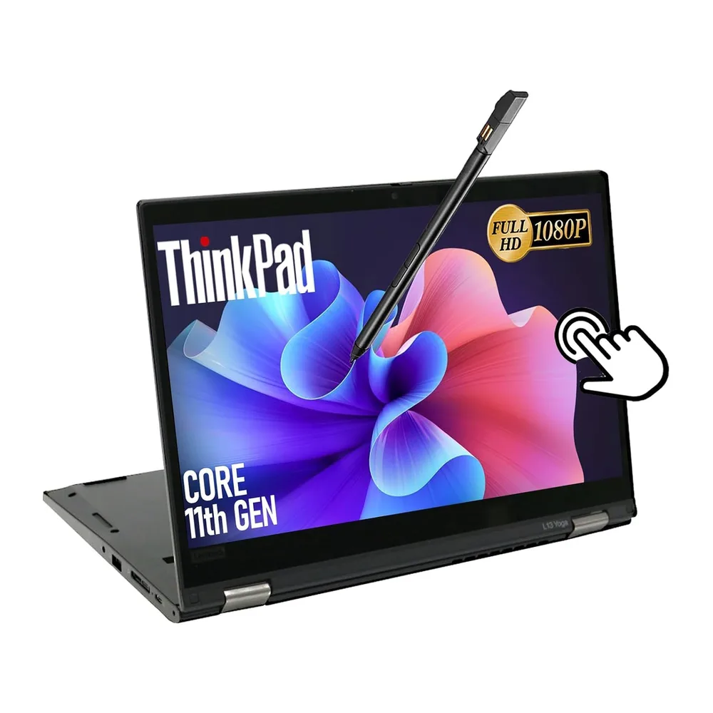 Lenovo ThinkPad L13 Yoga Gen 2, Laptop Touchscreen 2 in 1, 13,3" FHD, Intel Core i5-1135G7, 16GB RAM, 256GB