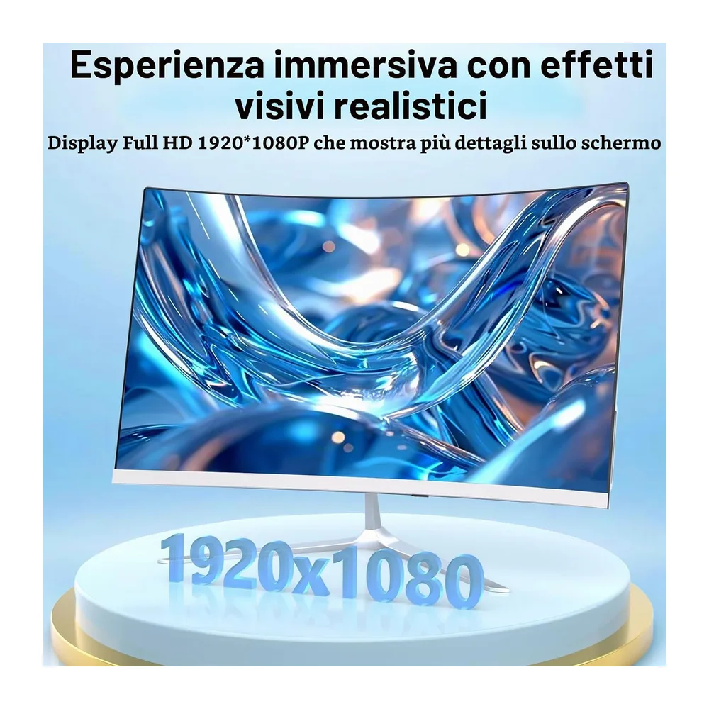 PC All-in-One 23.8 Pollici Curvo progettato per l'ufficio e l'istruzione — 3