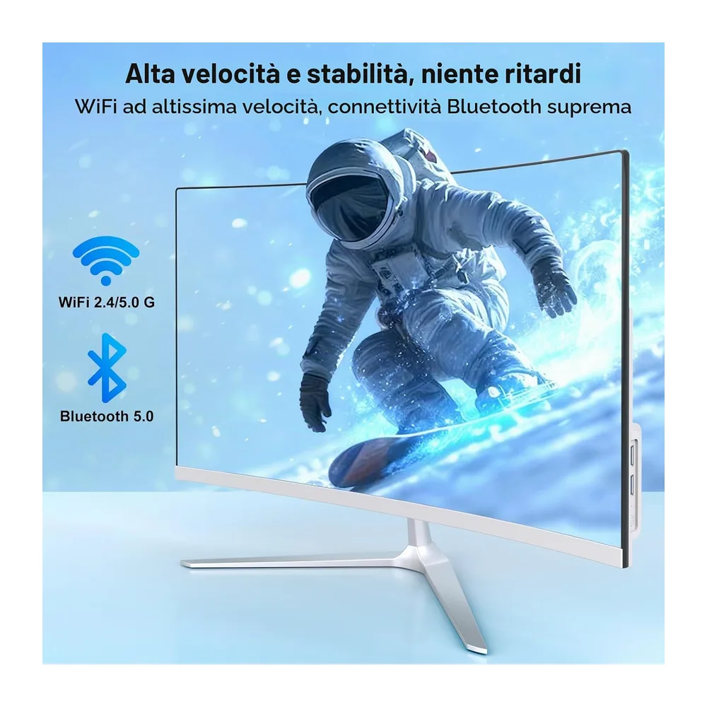 PC All-in-One 23.8 Pollici Curvo progettato per l'ufficio e l'istruzione — 5