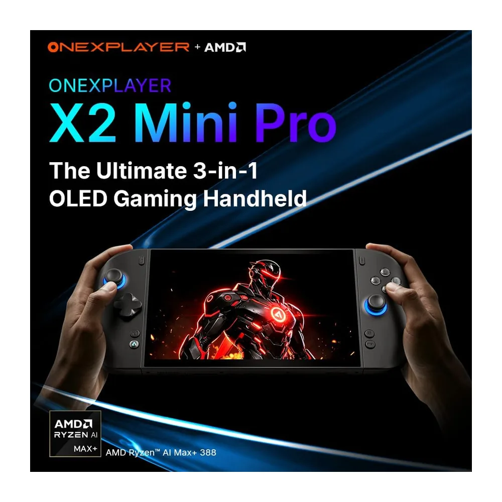 WEELIAO ONEXPLAYER X2 Mini Pro 3-in-1 OLED PC AMD Ryzen AI Max+ 388\ — 3