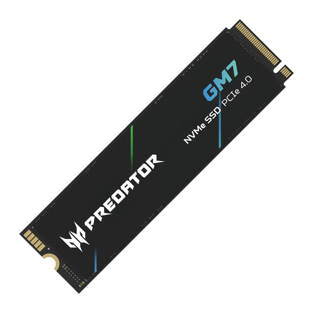 Acer Predator GM7 1 to M.2 NVMe SSD PCIe 4.0 – Vitesse de Lecture Jusqu’à 7 400 Mo/s – SSD Interne Professionnel – Stock