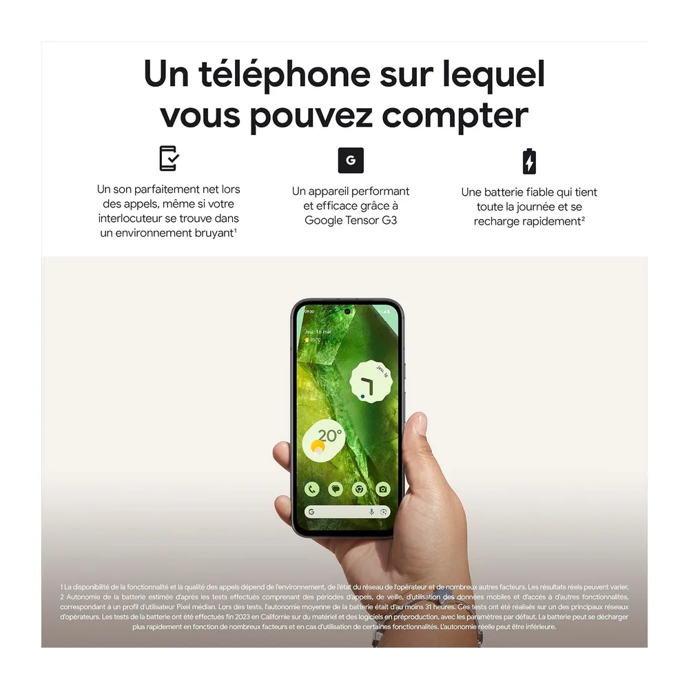 Google Pixel 8a smartphone Android 128 GB Nero Ossidiana, ricondizionato