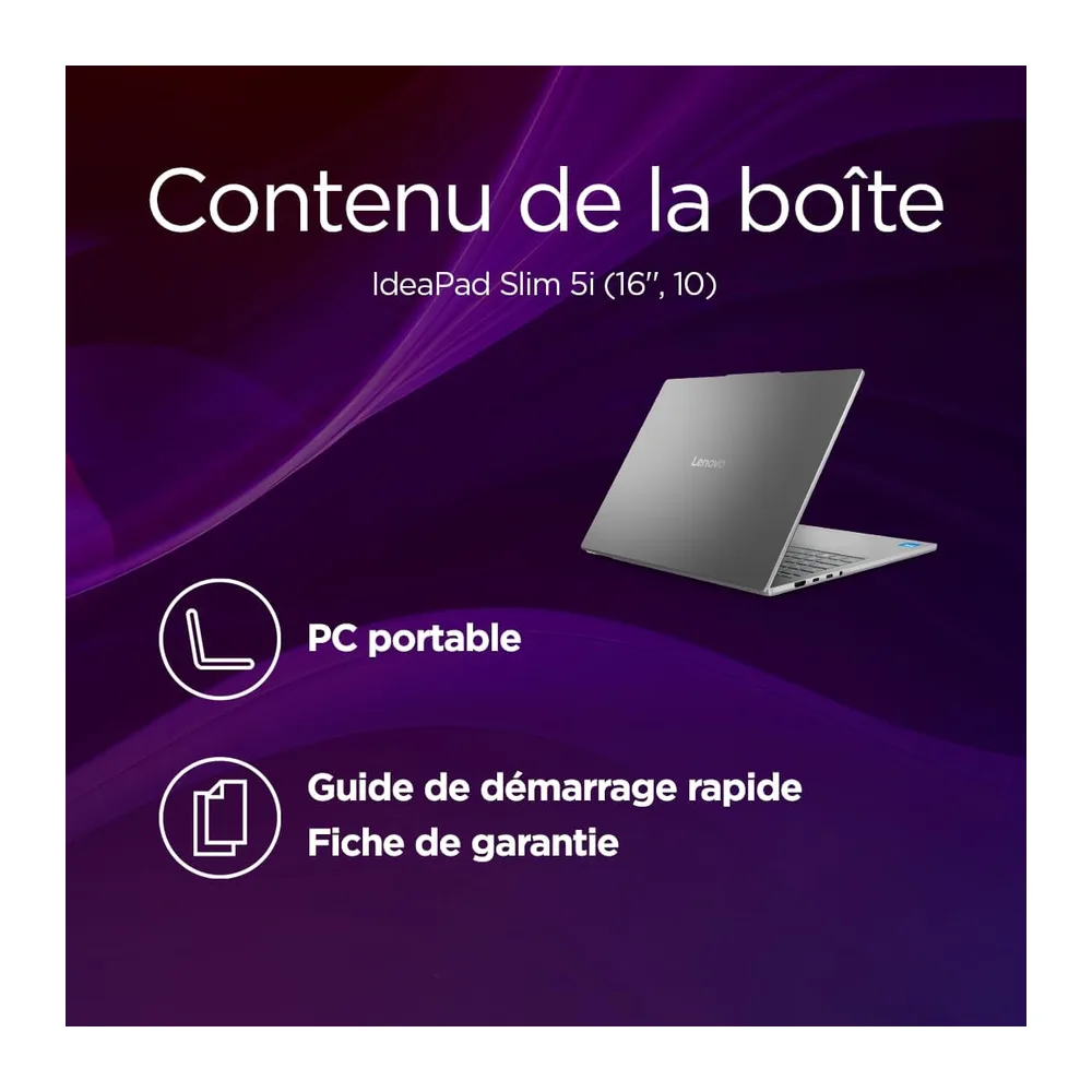 Lenovo IdeaPad Slim 5 16IMH10 - Notebook 16'' WUXGA, Intel Core Ultra 5 135H, RAM 16 GB, Windows 11