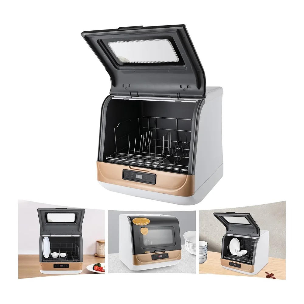 Krylen mini lavastoviglie compatta da banco, lavaggio a 360°